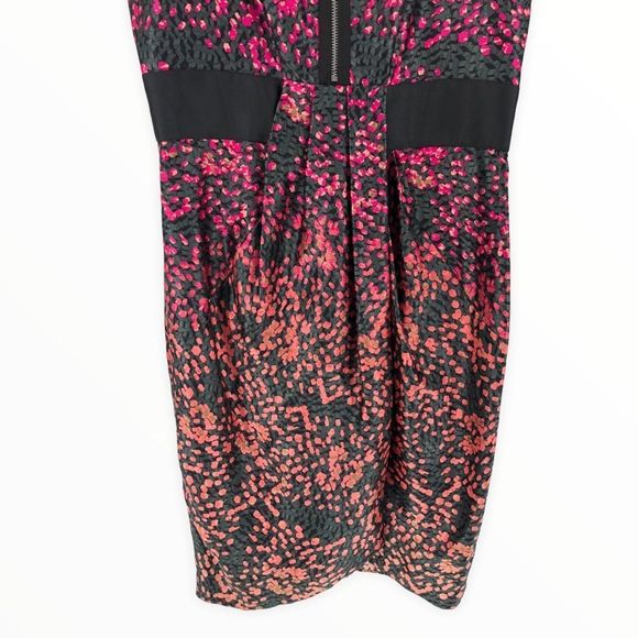 Cynthia Steffe Silk Multicolor Sue Cerise Zip Front Sleeveless Dress size 6 - Picture 5 of 12